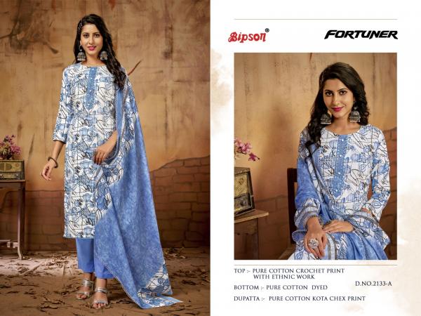 Bipson Fortuner 2133 Printed Cotton Dress Material Collection